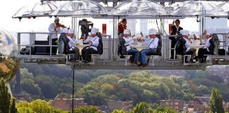 Dinner in the Sky: alta gastronomía en la altura