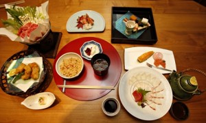 A selection of Japanese dishes