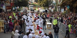 Se realizó en Bariloche la barra de chocolate más larga del mundo