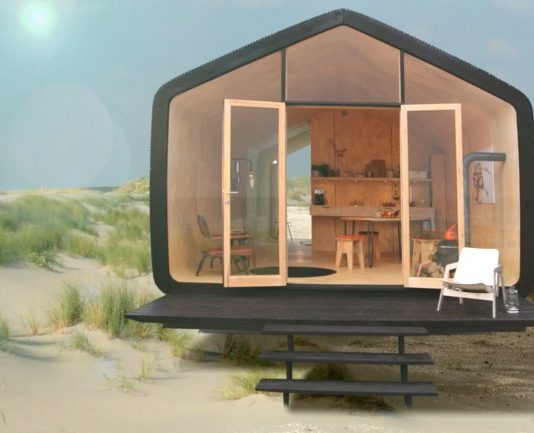 La primera casa eco-friendly a base de cartón corrugado