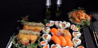 Un clásico de San Valentín: sushi temático y brindis en Kokoro