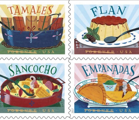 El servicio postal de EE.UU. rinde tributo a la gastronomía latina