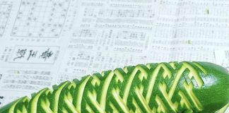 Mukimono: Las impactantes imágenes del arte japonés de tallar frutas y verduras