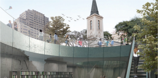 Comenzaron las obras para construir el polo gastronómico de Plaza Houssay