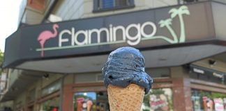 Helado negro: la propuesta de Flamingo, la clásica heladería de Vicente López