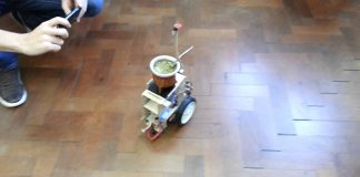 Un argentino inventó una máquina que reparte mates