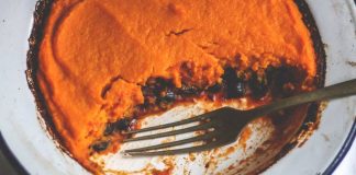 Receta de pastel de papa, zapallo y porotos aduki