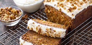 Budin de Zanahoria integral, ideal para una merienda rica, fácil y liviana