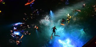 Vía Crucis Submarino en Puerto Madryn: una tradición que no pierde vigencia