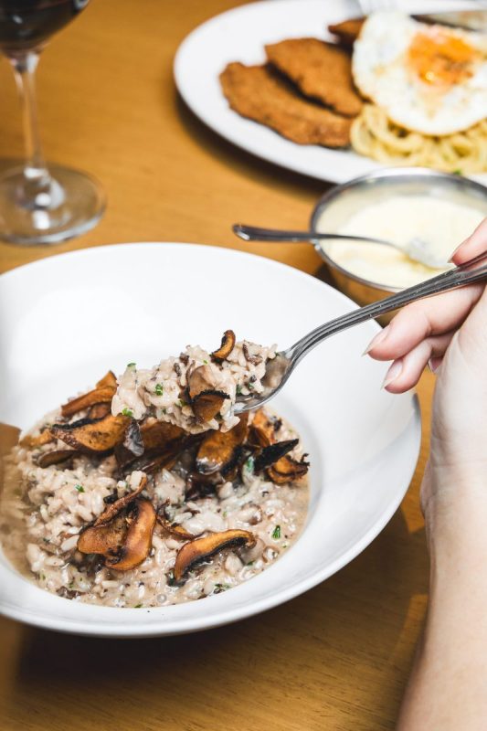 risotto de hongos